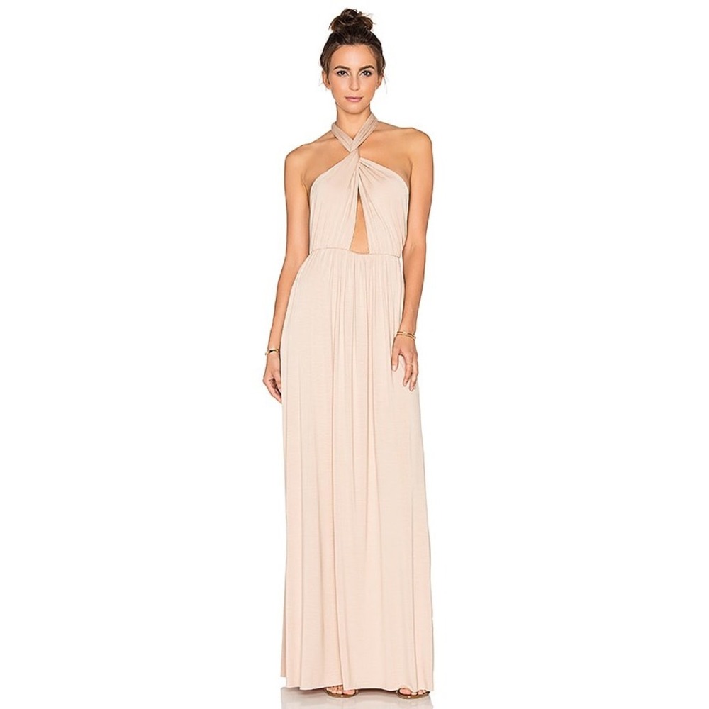 Rachel Pally Revolve Exclusive Beige Convertible Halter Max‎ Size Mi Dress M